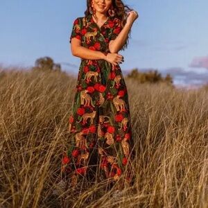 NWT America and Beyond Jaguar Paradise Jumpsuit